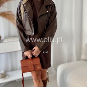 Alternative view of Ramoneska z eko skóry czekolada