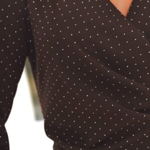 Alternative view of Sukienka Wonder w cyrkonie czekolada