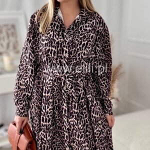 Alternative view of Sukienka Zelia ciemna panterka