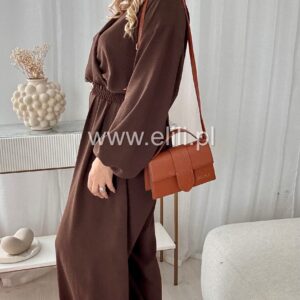 Alternative view of Kombinezon gładki plus size czekolada